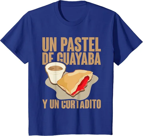 Vista 44 de Funny Cuban Coffee Guayaba Guava Breakfast T Shirt T-Shirt Asphalt Grey