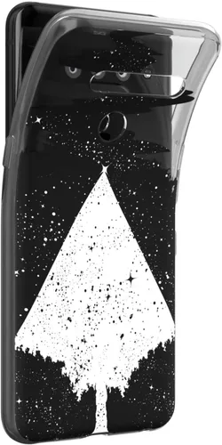 Vista 2 de Mertak Clear Phone Case Compatible with LG Stylo 6 5 4 K61 K51S K41S K30 K20 Q70 Q60 Design Abstract Lightweight TPU Cover Slim Flexible Girls