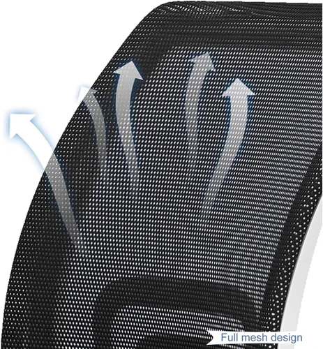 Vista 3 de Ergonomic Office Chair with Back Support, Extended Armrest Design Comfy Desk Chairs with Thickened Cushion and Stable Chassis, Comfortable Fit to
