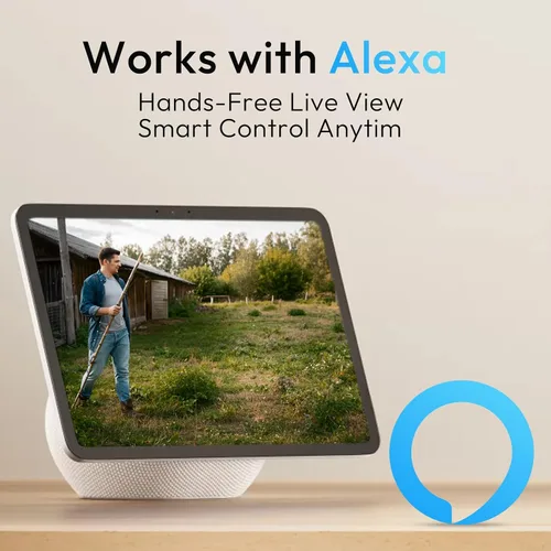 Vista 9 de Rraycom Cámara de seguridad celular 4G LTE inalámbrica para exteriores, sin WiFi, con energía solar, vista en vivo de 360°, visión nocturna a