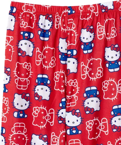 Vista 3 de Hello Kitty Girls Pajama Pants and Sleep Shirt Sets 4 Piece PJ Top and Bottom Sleepwear Set for Girls Pajamas for Kids