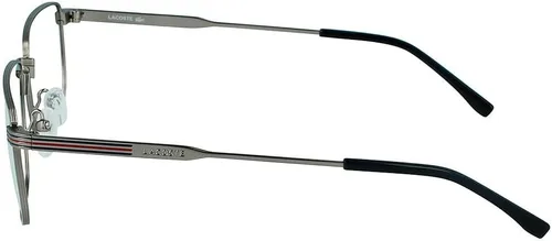 Vista 3 de Lacoste Marcos de gafas rectangulares grises para hombre L227702255, Gris mate