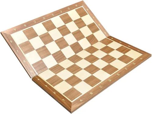 Vista 10 de Tablero de ajedrez de madera plegable de palisandro y arce africano - Cuadrados de 2.25" Palisandro africano