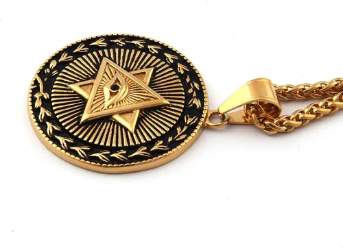 Vista 5 de Gungneer Magen David Star Necklace Stainless Steel Keel Chain Spiritual Jerusalem Symbol Jewish Jewelry Men Women