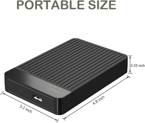 Vista 8 de Disco duro externo portátil ultra delgado de 250 GB, 2.5 pulgadas, USB 3.0, almacenamiento HDD para Mac, PC, portátil, PS4, Xbox one