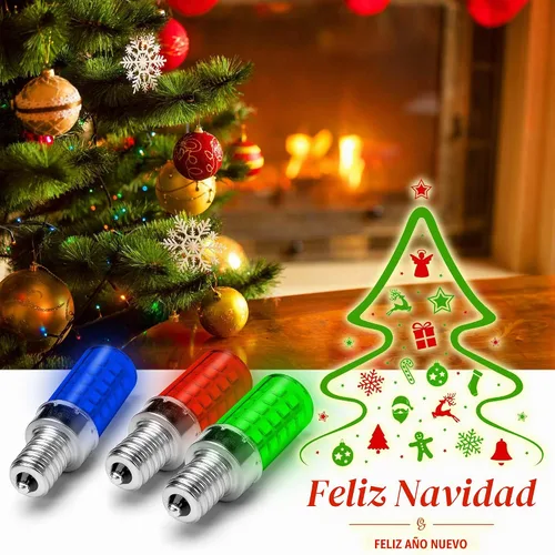 Vista 7 de ALIDE Bombilla de honor de policía azul E12 C7 T6 LED Nightlight Candelabro