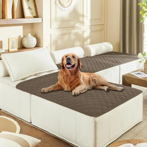 Vista 12 de gogobunny Manta para mascotas 3 veces más resistente, impermeable y a prueba de arañazos; protector de muebles reversible para perros y gatos, funda