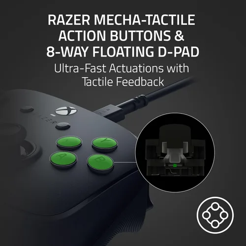 Vista 5 de Razer Wolverine V3 Tournament Edition Wired Gaming Controller Licensed for Xbox Series XS, Xbox One, Windows PC - 6 Remappable Buttons - Fast