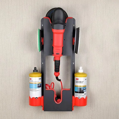 Vista 5 de Soporte de pared para pulido, pulidor rotativo para coche, organizador de detalles, organizador de detalles, estante de almacenamiento