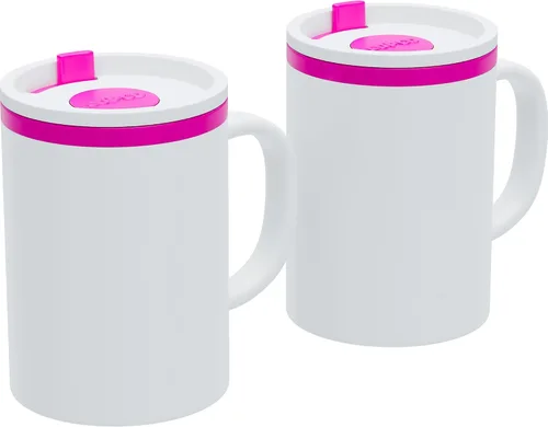 Vista 11 de Copco Taza de escritorio icónica de 16 onzas, color aguamarina y menta, juego de 2
