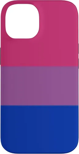 Vista 4 de Funda de colores de la bandera del orgullo bisexual para iPhone 16
