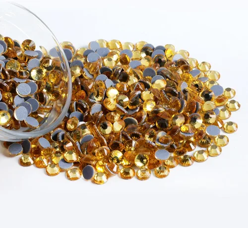 Vista 30 de 6000 PIEZAS Diamantes de Imitación Hotfix a Granel, Diamantes Naranja para Manualidades y Ropa, Diamantes de Imitación para Decoración DIY, SS10
