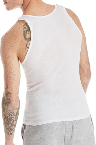 Vista 5 de Hanes Mens Ribbed Tank, Cotton Undershirt Tank, 6-Pack