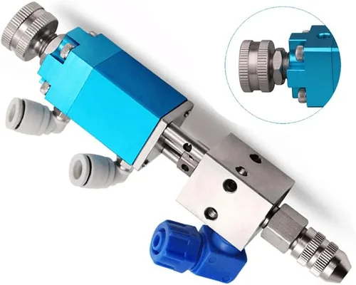 Vista 7 de Válvula dispensadora de pegamento de válvula dispensadora de dedal neumática de precisión 0.0 fl oz