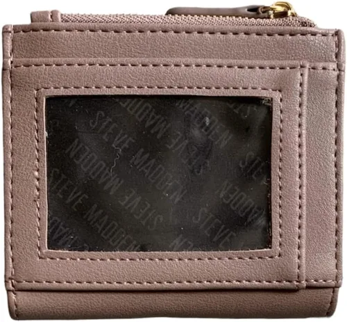 Vista 3 de Steve Madden Cartera lisa francesa para mujer, Mauve, talla única , Steve Madden Cartera francesa