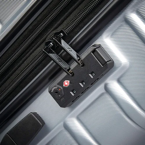 Vista 8 de Equipaje extensible Samsonite Omni 2 Hardside con ruedas giratorias Plata ártica 138454-7722