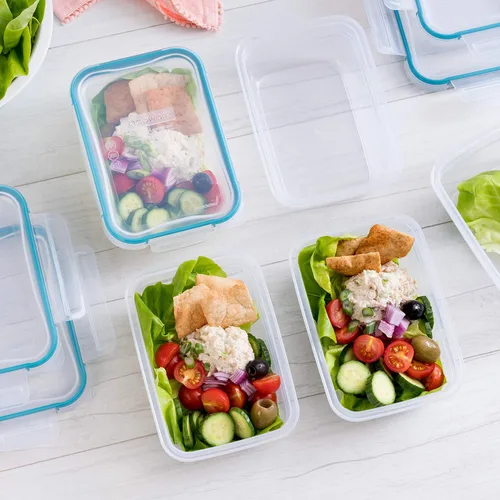 Vista 7 de Snapware Total Solution - Juego de 10 recipientes de plástico para almacenamiento de alimentos y solución total, 10 recipientes de plástico