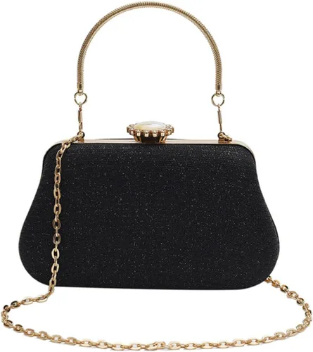 Vista 9 de Bolso de mano con diamantes de imitación para mujer Bolso cruzado convertible de noche y fiesta Citas de graduación de boda