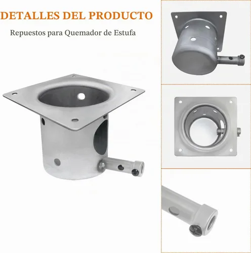 Vista 3 de Repuestos de olla de combustión para parrilla de pellets Traeger, compatible con parrilla Traeger y la mayoría de las parrillas Pit Boss
