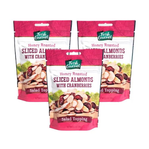 Vista 14 de Fresh Gourmet Almendras y arándanos tostados con miel (3.5 onzas (paquete de 1))