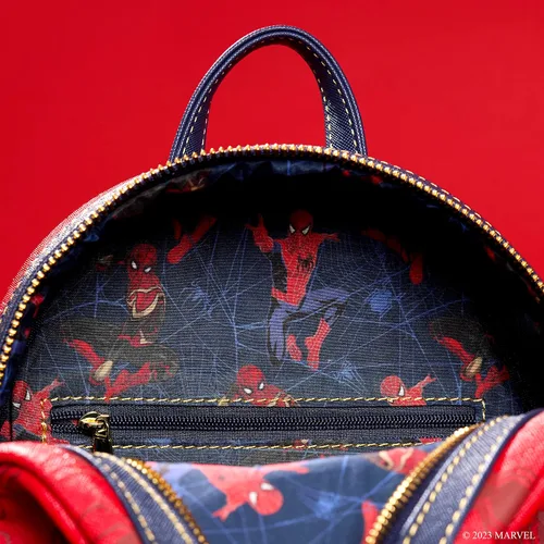 Vista 8 de Loungefly Mochila Spiderman Spiderman No Way Home Portal Mini-Mochila, Exclusivo de Tienda
