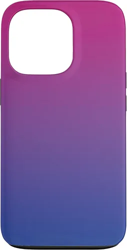 Vista 10 de Funda degradada con diseño de bandera de Bisexual Pride para iPhone 17, color rosa, morado, azul