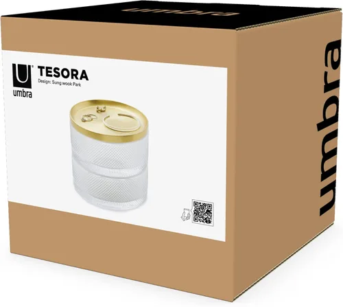 Vista 26 de Umbra Tesora - Joyero de dos niveles con tapa extraíble, organizador de joyas
