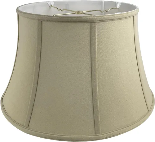 Vista 17 de Royal Designs pantalla de lámpara de pared Billiotte con diseño de campana de tambor - Beige - 8 x 12.5 x 7.6 pulgadas