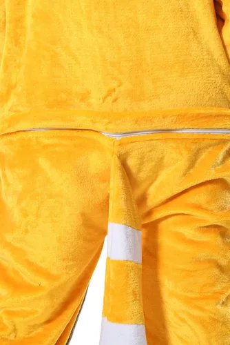 Vista 5 de OLAOLA Pijama de franela con diseño de panda rojo para adultos para el hogar ropa de dormir Halloween cosplay para mujeres y hombres
