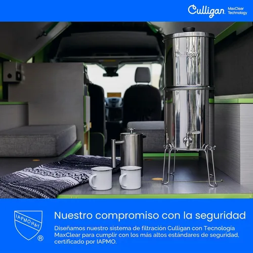 Vista 8 de Culligan Sistema de filtro de agua por gravedad MaxClear - Microplásticos acabado cepillado