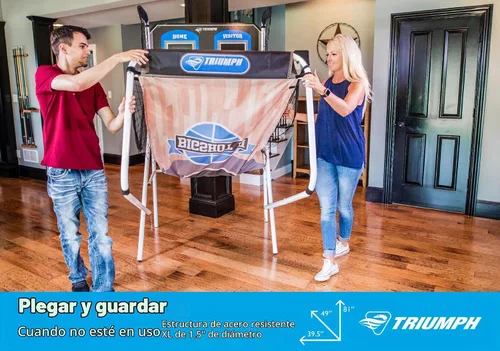 Vista 5 de Triumph Sports juego de baloncesto "Big shot" 8 en 1 para dos jugadores