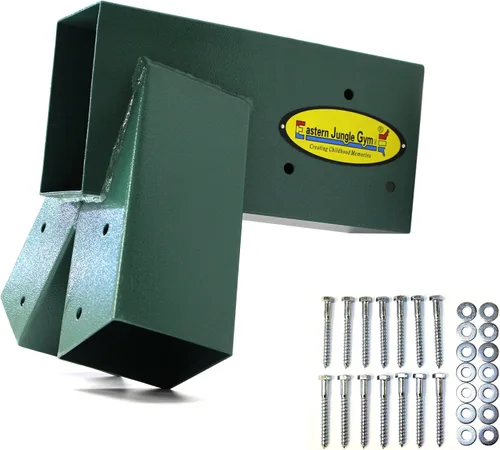Vista 10 de 2 Easy 1-2-3 soportes de marco A y 1 soporte medio, verde Kit de soporte de columpio Juego de columpios de bricolaje resistente para marco