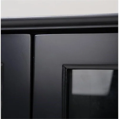 Vista 4 de American Furniture Classics 22601 Armario de puerta de cristal, pintado negro