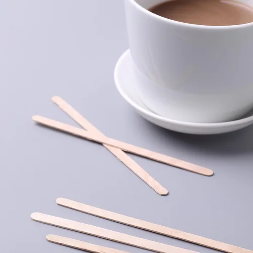 Vista 7 de Efavormart - Paquete de 5000 agitadores de café desechables redondos clásicos de madera de abedul de 4 pulgadas