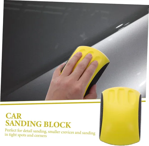 Vista 2 de OSALADI Bloque de lijado manual en forma de ratón, almohadilla de pulido de diseño ergonómico para comodidad Material para espacios reducidos