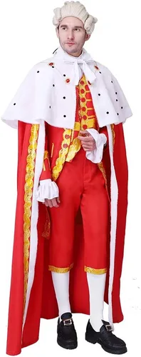 Vista 2 de Musical Hamilton Cosplay Costume King's Robe Outfit George Washington Costume