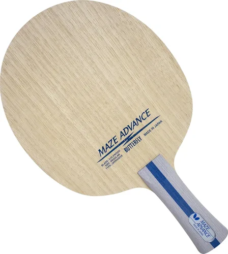 Vista 8 de Butterfly Maze Advance - Cuchilla de tenis de mesa, hoja de madera de 5 capas, hoja de tenis de mesa profesional, disponible en estilo de mango