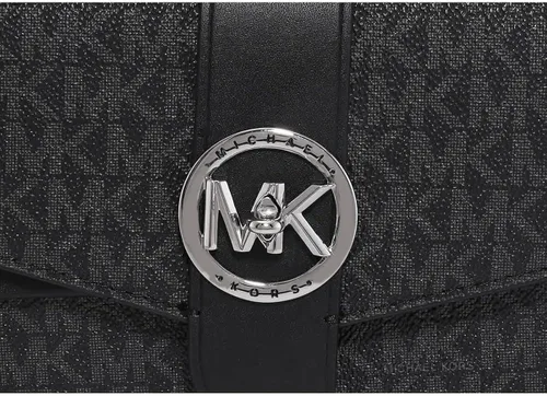 Vista 3 de Michael Kors Bolso de hombro convertible Greenwich mediano negro, Negro