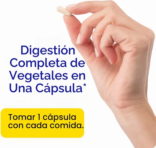 Vista 5 de Enzymedica VeggieGest, Soporte para Dietas Vegetarianas/Veganas - 60