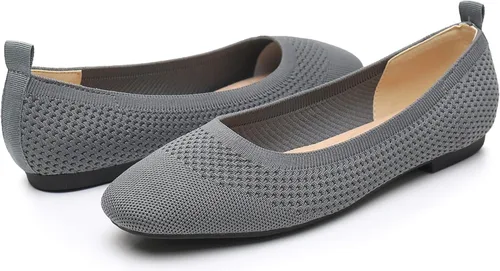 Vista 7 de VenusCelia Zapato plano de punto flexible para mujer