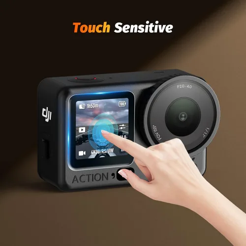 Vista 5 de AMAZEAR Protector de pantalla de lente para accesorios DJI Osmo Action 6 (paquete de 6), protector de pantalla de vidrio templado Action6 Pro