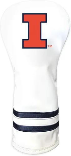 Vista 12 de Team Golf NCAA Funda para Cabeza de Palo de Golf Fairway Vintage Blanca, Diseño que se Ajusta a la Forma, Diseño Retro