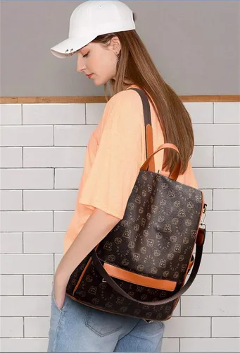 Vista 6 de NAITOKE Women Backpack Purse PU Leather Anti-theft Lightweight Ladies Travel Backpack