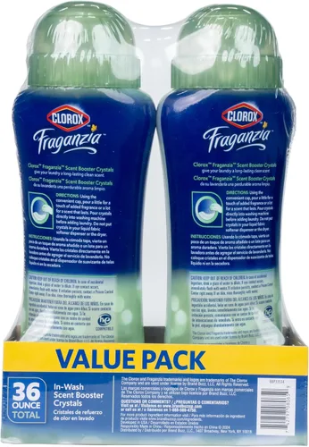 Vista 7 de Clorox Fraganzia Cristales Potenciadores de Aroma para Lavandería en Aroma de Madera de Cedro y Salvia - Perlas Perfumadas Frescas para el Lavado