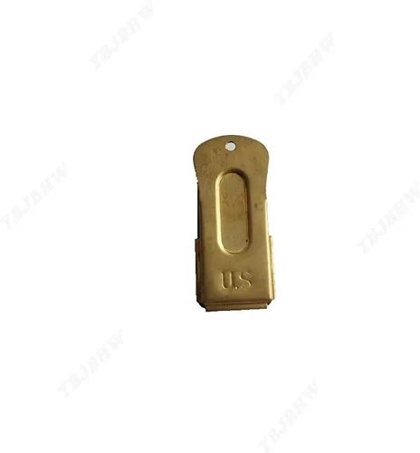 Vista 5 de Guerra Mundial 2 (II) US Army D-Day Airborne Signaling Cricket Clicker Clacker con correa silbato réplica