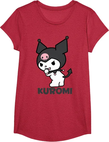 Vista 42 de Sanrio Kuromi - Camiseta con logotipo en la parte trasera Gris Oscuro