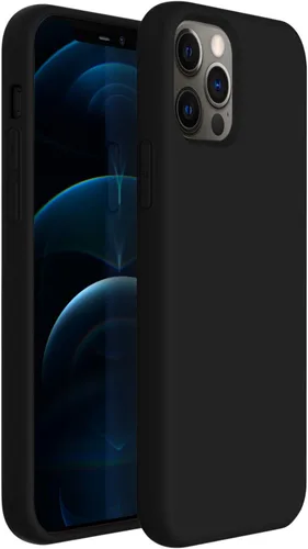 Vista 9 de ZUSLAB Funda de silicona nano compatible con Apple iPhone 12 / iPhone 12 Pro, goma de silicona líquida a prueba de golpes, cubierta suave de Azul
