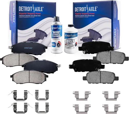 Vista 87 de Detroit Axle - Pastillas de Freno Delantero Izquierdo Reemplazo de Pinza de Disco para Ford Fusion Mazda 6 Lincoln MKZ Mercury Milan 2006-2012