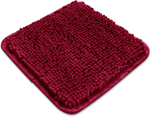 Vista 28 de Yeaban Alfombras pequeñas de baño de felpilla de 12 x 12 pulgadas, absorbentes y lavables, antideslizantes, de felpa y suaves para baño, ducha