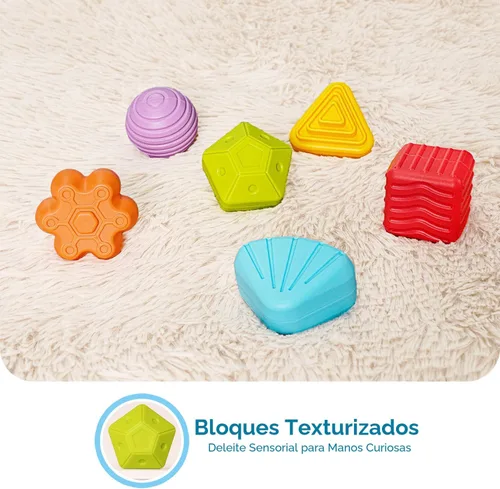 Vista 6 de LiKee Juguetes Montessori para niños de 1 año y más, clasificador de formas,10 bloques para el desarrollo sensorial y las habilidad motoras finas
